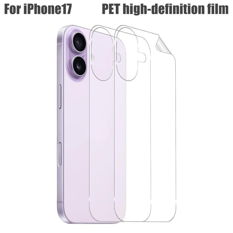 Suitable for iPhone 17 back cover, regular high-definition film, 17 Pro protective film, Apple 17 Air back cover matte film